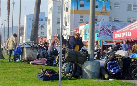 While Venice Beach Residents Under Lockdown Homeless And Encampments