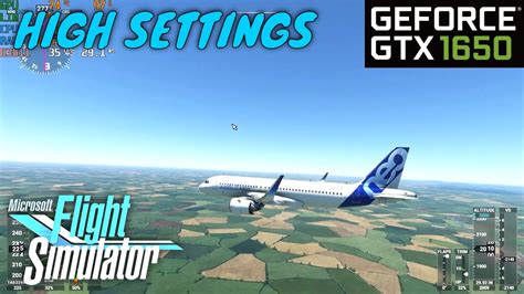 High Settings Gtx 1650 I5 9300h Microsoft Flight Simulator 2020 Youtube