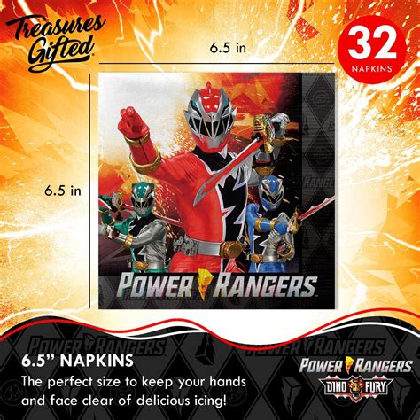 Treasures Gifted Power Rangers Suministros Para Fiesta De Cumplea Os