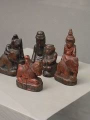 Siamese Chess Set Stained Wood Thailand Th Century Ce Flickr