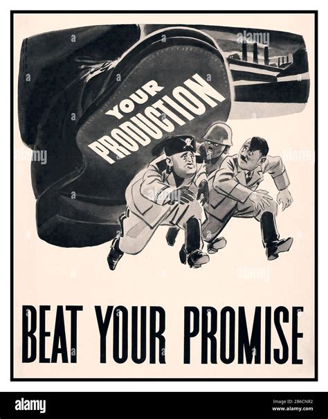 World war 2 production output propaganda poster war work hi-res stock ...