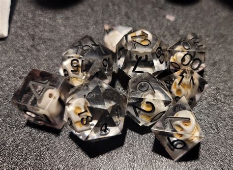 My first few sets of custom dice! I still have some things to learn ...