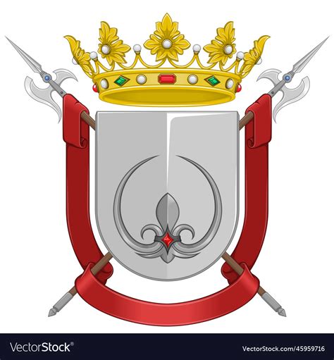 Medieval coat of arms Royalty Free Vector Image