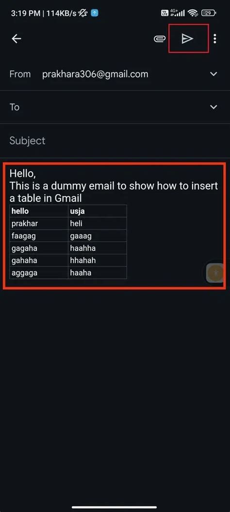 How To Insert A Table In Gmail Geeksforgeeks