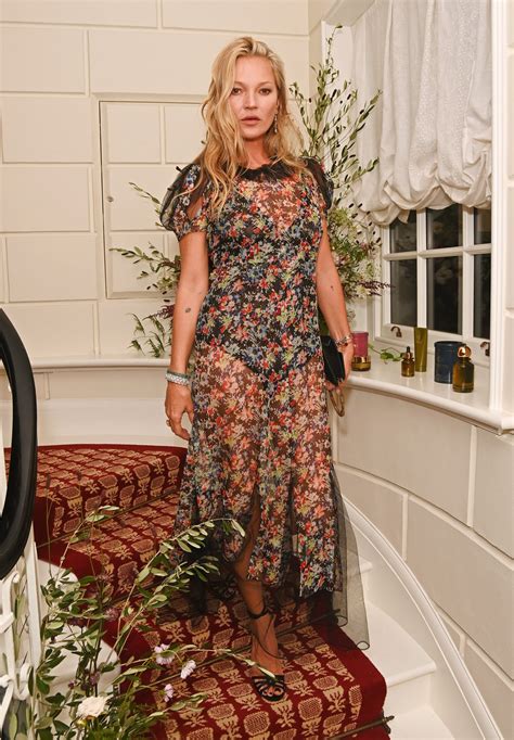 Kate Moss Celebrates Her New Business In A Sheer Dress Vogue France