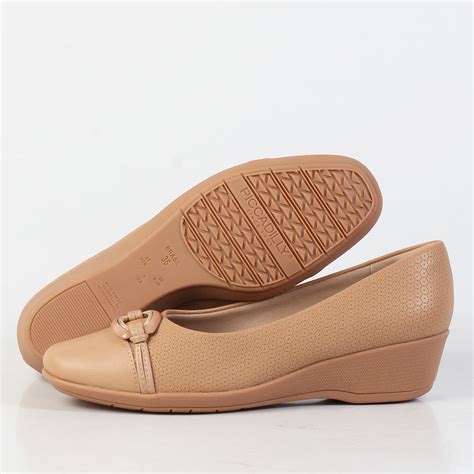 Sapatilha Feminino Piccadilly Anabela Nude Gabriella Cal Ados