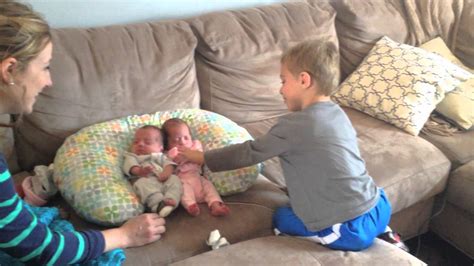 Brother Meets His Triplet Siblings For The First Time Youtube