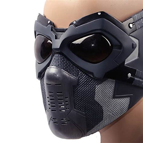 Price: 32520.00 Rs Karc Winter Soldier Mask Bucky Barnes Cosplay Mask ...