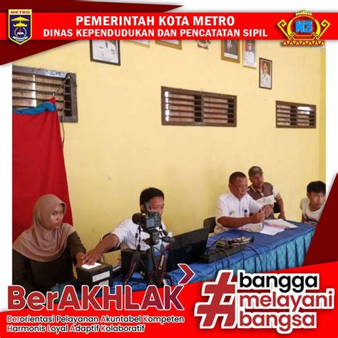 Perekaman KTP El Keliling Dan Pembuatan IKD Ke Kelurahan Se Kota Metro