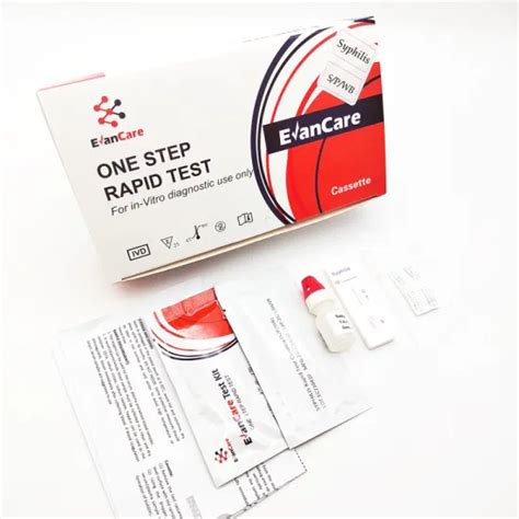 One Step Medical Diagnostic Rapid Syphilis Test Cassette Diagnostic Kit