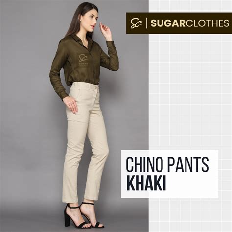 Jual Celana Chino Wanita Warna Khaki Cream Shopee Indonesia