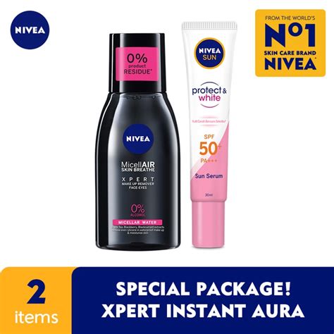 Jual Nivea Sun Face Serum Instant Aura Micellair Black Xpert Sun