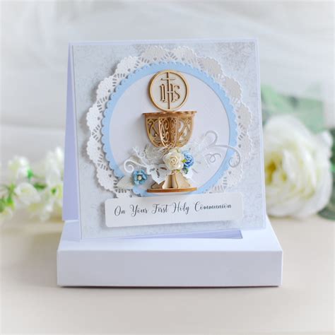 On Your First Holy Communion ” card for a boy – Bloomar Design