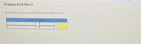 Solved Problem 6 7A Prepare A Multiple Step Income Statement Chegg