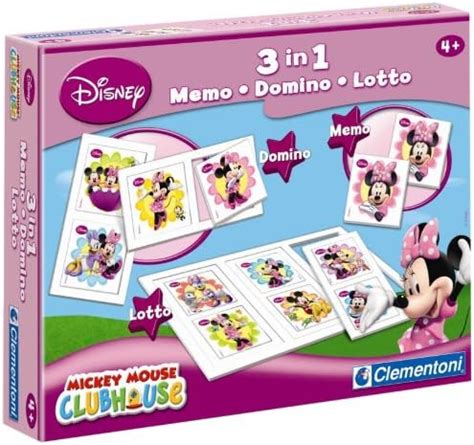 Clementoni Kit 3 En 1 Memo Domino Lotto Minnie Amazon Es Juguetes Y