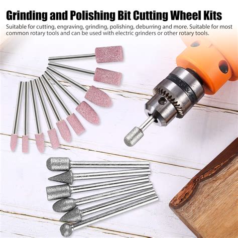 Diamond Grinding Cutting Carving Bit Set For Dremel Rotary Tool Stone