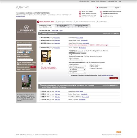 Marriott.com Reservation on Behance