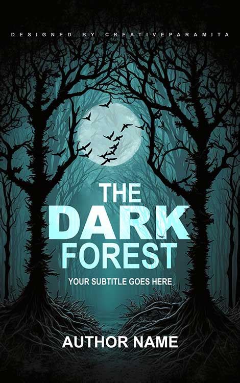 The dark forest Premade book cover