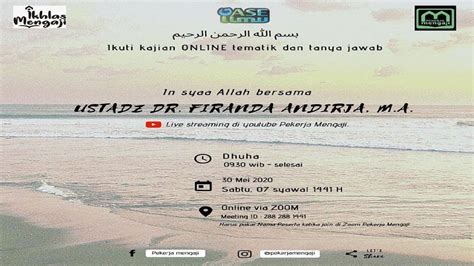 Al Ustadz DR Firanda Andirja MA Hafizhahullahu Taala Puasa Dan