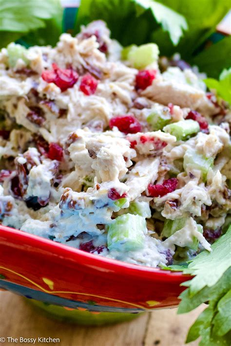 Cranberry Pecan Chicken Salad The Bossy Kitchen