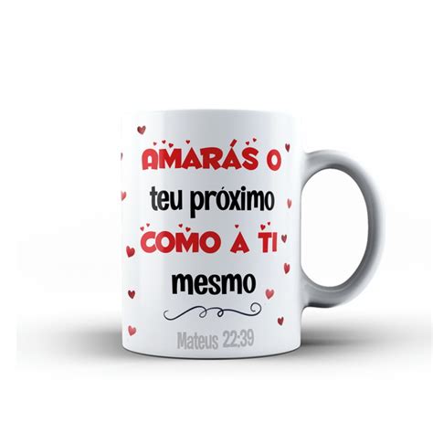 Caneca Personalizada Frase Bíblica cristã Amor Xícara Elo7