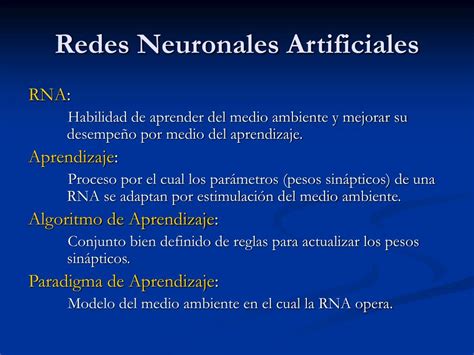 Ppt Redes Neuronales Artificiales Aprendizaje Powerpoint