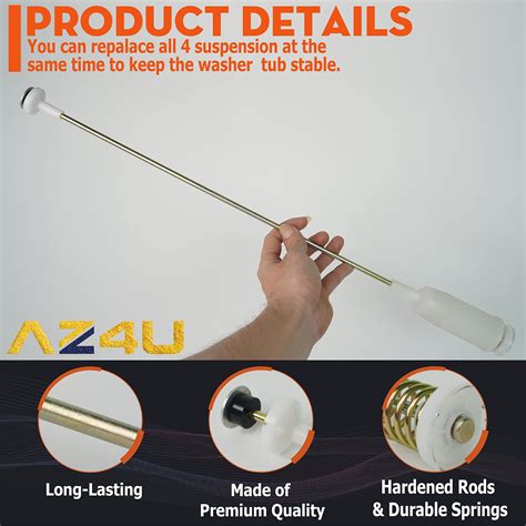 AZ4U AJK72909308 4902EA1002F Washer Suspension Rod Kit Assembly