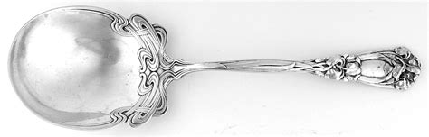 Iris Sterling 1900 No Monograms Small Solid Berry Casserole Spoon