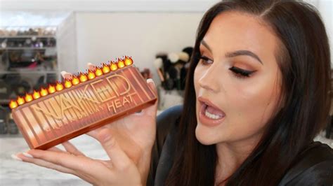 Urban Decay Naked Heat Collection Tutorial Review LIVE SWATCHES YouTube