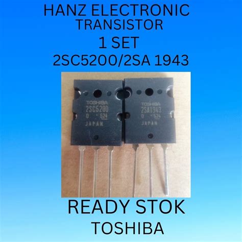 Jual Transistor Final Toshiba 2sc5200 2sa1943 Harga Per Set Shopee