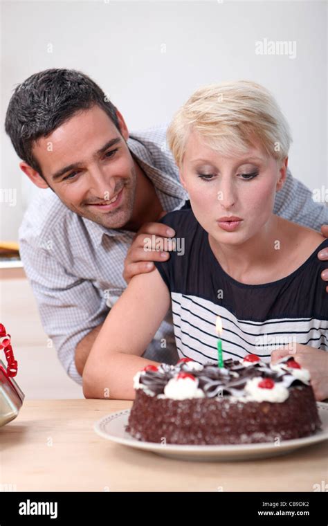 Happy Couple Celebrating Their Anniversary Stock Photo Alamy