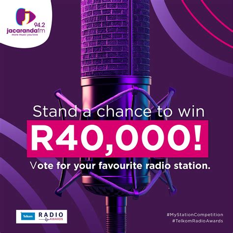 Radio Awards: Vote for Jacaranda FM and stand a chance to win R40,000!