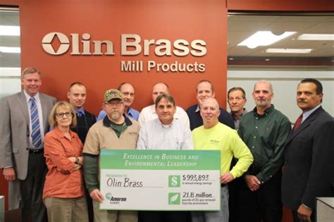 Olin Brass Recognized By Ameren Illinois For Its Energy Efficiency