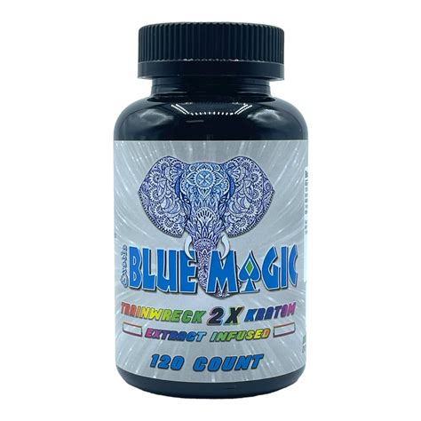 Buy Blue Magic Trainwreck 2X Kratom Capsule 120 Count