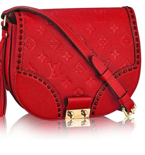 Louis Vuitton Monogram Empreinte Junot Shoulder Cross Body Handbag Cherry