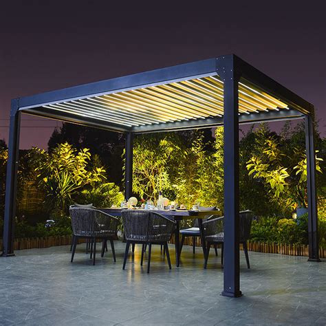 High Quality Outdoor Bioclimatic Aluminium Pergola Waterproof Louver