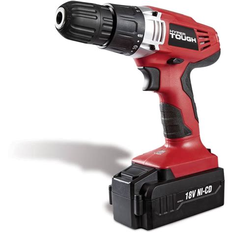 Hyper Tough 18v Cordless Drill 3 8 Inch Chuck Variable Speed With 1