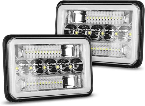 Aaiwa Pcs X Led Headlights With Hi Lo Beam And Drl Compatible With