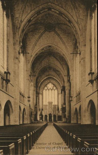 Interior of Chapel, University of Chicago Illinois