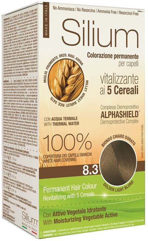 Silium Colorazione Permanente Cereali Biondo Chiaro Dorato Top