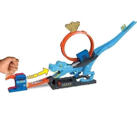Pista Hot Wheels City T Rex Devorador Looping HKX Mattel Kleber Variedades