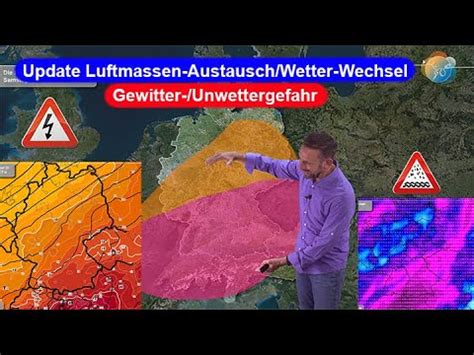 Update Luftmassen Austausch Wetter Wechsel Dazu Gewitter