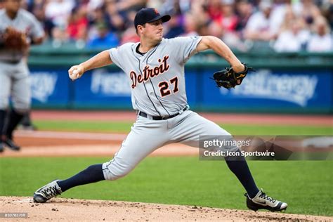 Detroit Tigers Starting Pitcher Jordan Zimmermann Delivers A Pitch To