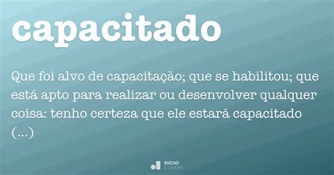 O Que Significa Capacitado