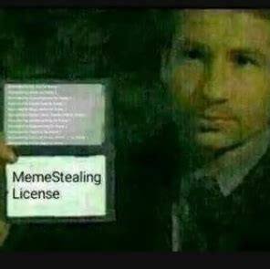 Meme Stealing License Blank Template Imgflip