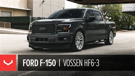 Lowered Ford F 150 Vossen Hybrid Forged Hf6 3 Wheel Youtube