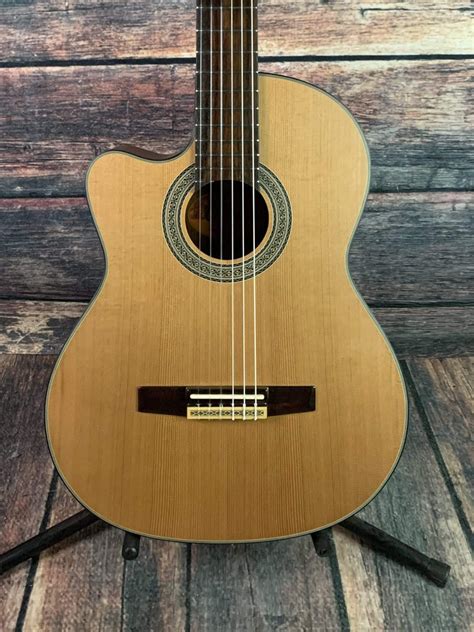 Crafter Left Handed Ce15 N Acoustic Electric Classical Cutaway Guitar