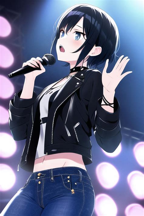 NovelAI Anime Girl Singing by DarkPrncsAI on DeviantArt