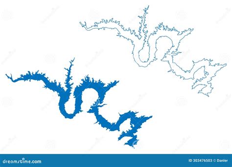 Luiz Gonzaga Lake Federative Republic Of Brazil Map Vector