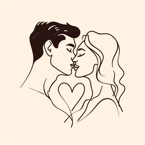 Premium Vector Outline Graphic Of Love Couple Isolated Background Symbol